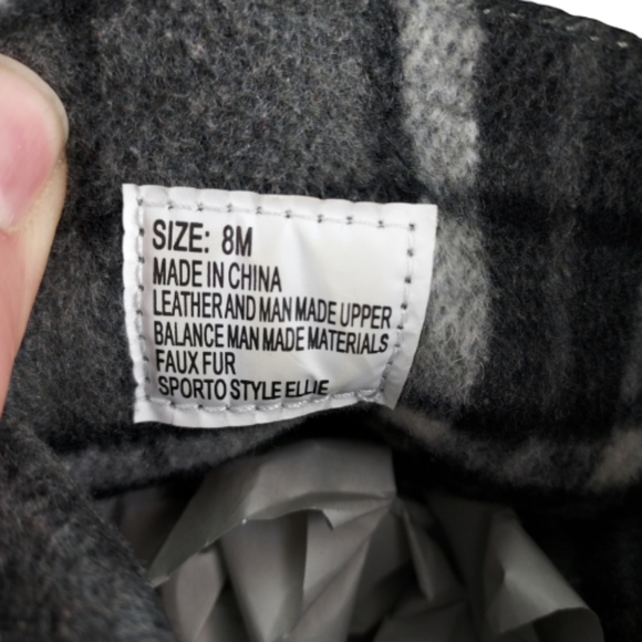 Sporto Ellie Grey Suede quilted waterproof insulated boots, women's size 8M,grey - Picture 8 of 9